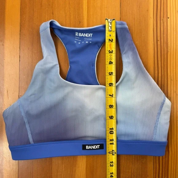 BANDIT RUNNING Cadence Scoop Neck Run Bra Deep Peri Blue Gradient Medium - Picture 8 of 8